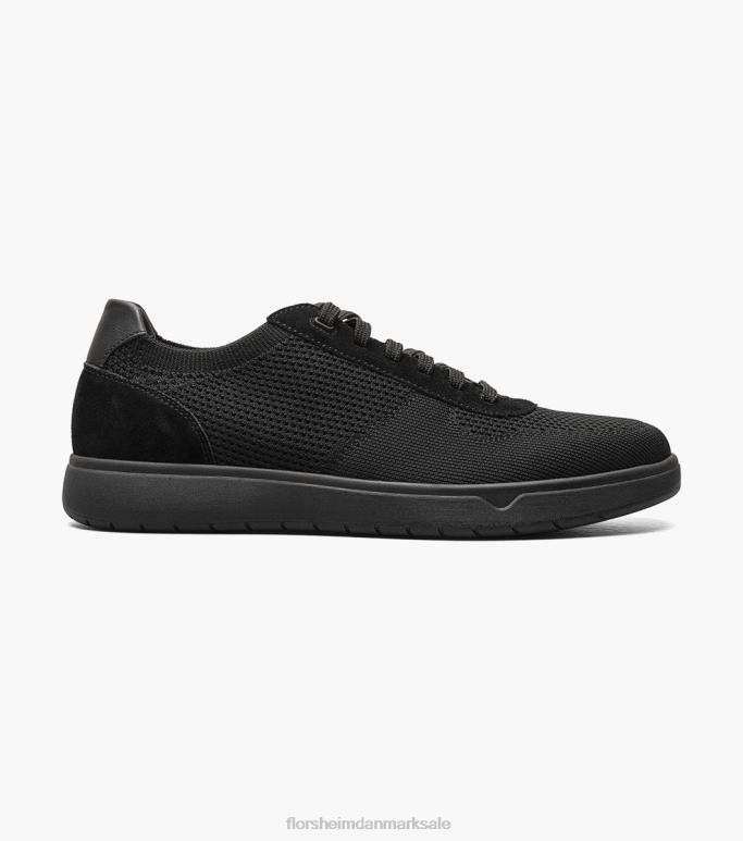 Florsheim Mænd heist 1 strik 6-øjet blonde til tå sneaker NF0RV17 fodtøj sort