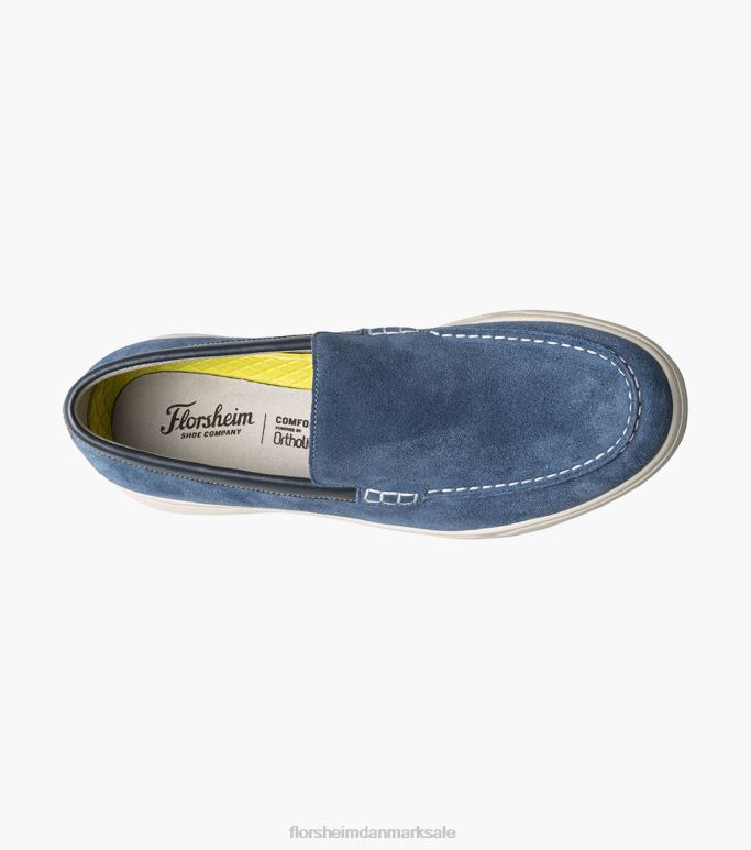 Florsheim Mænd heist 2 moc toe venetiansk loafer NF0RV28 fodtøj blå ruskind