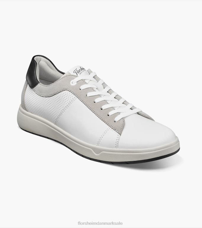 Florsheim Mænd heist 2 sneaker med blonder til tå NF0RV27 fodtøj sort hvid