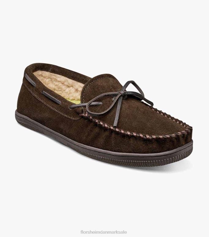 Florsheim Mænd hyggelig moc toe tie tøffel NF0RV383 fodtøj chokolade