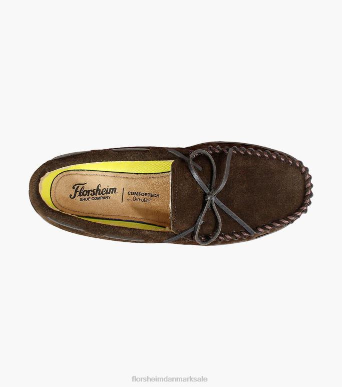 Florsheim Mænd hyggelig moc toe tie tøffel NF0RV383 fodtøj chokolade