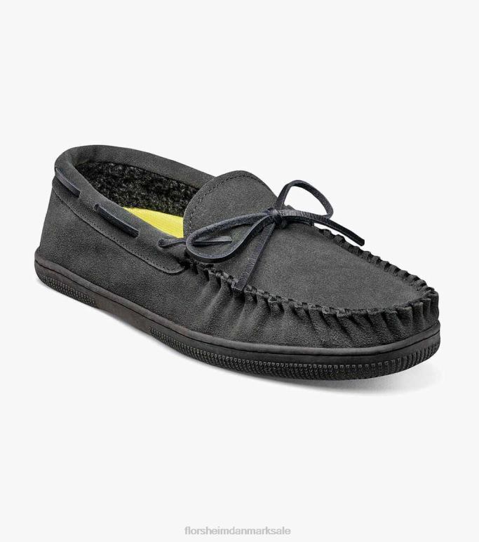 Florsheim Mænd hyggelig moc toe tie tøffel NF0RV385 fodtøj grå ruskind