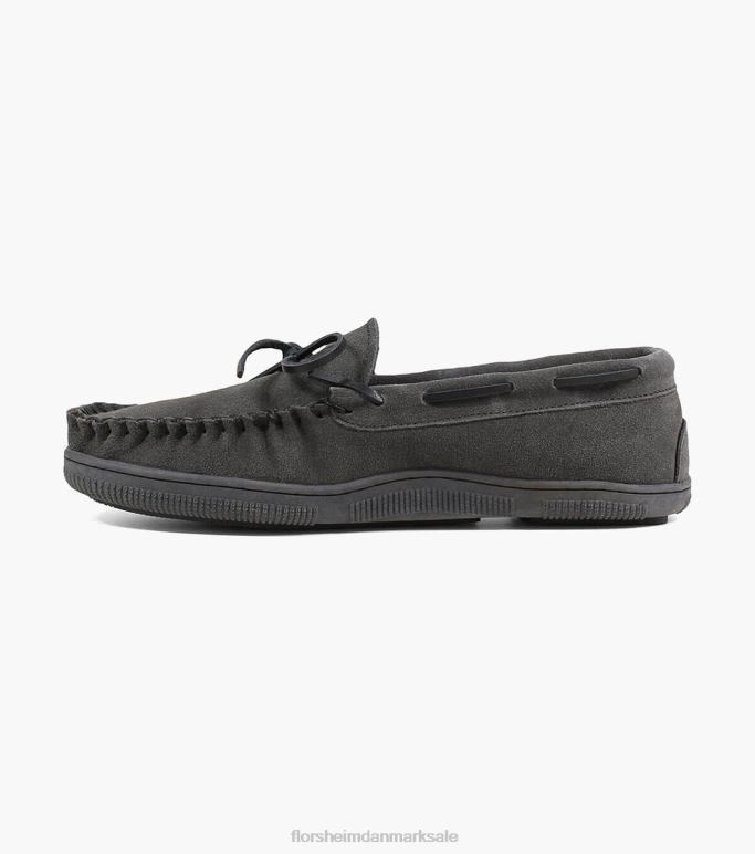 Florsheim Mænd hyggelig moc toe tie tøffel NF0RV385 fodtøj grå ruskind