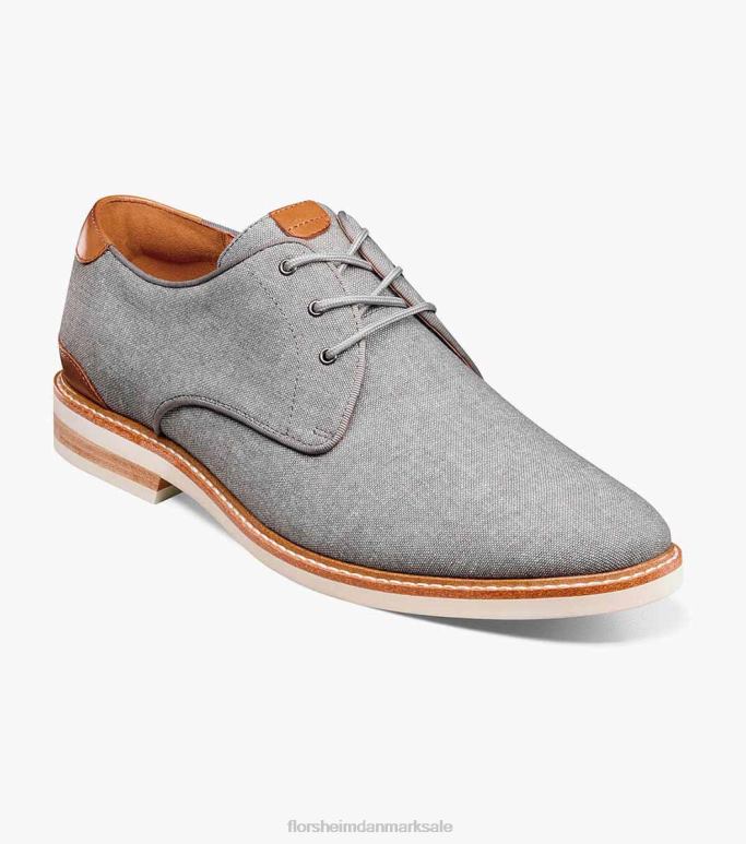Florsheim Mænd højland lærred almindelig tå oxford NF0RV319 fodtøj grå