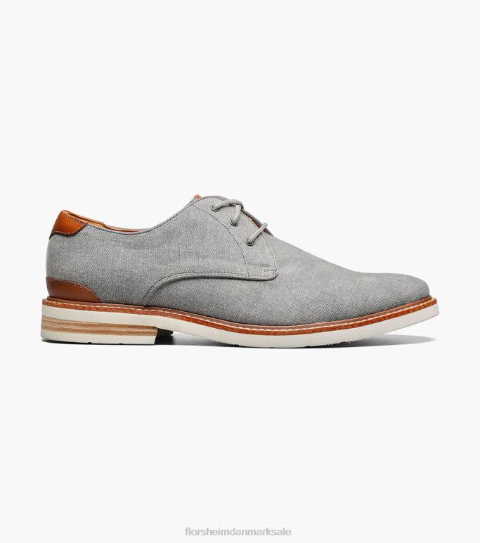 Florsheim Mænd højland lærred almindelig tå oxford NF0RV319 fodtøj grå