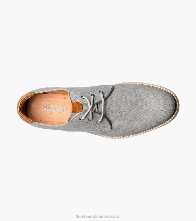 Florsheim Mænd højland lærred almindelig tå oxford NF0RV319 fodtøj grå