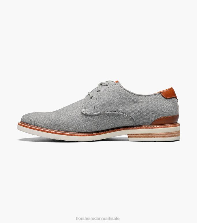 Florsheim Mænd højland lærred almindelig tå oxford NF0RV319 fodtøj grå