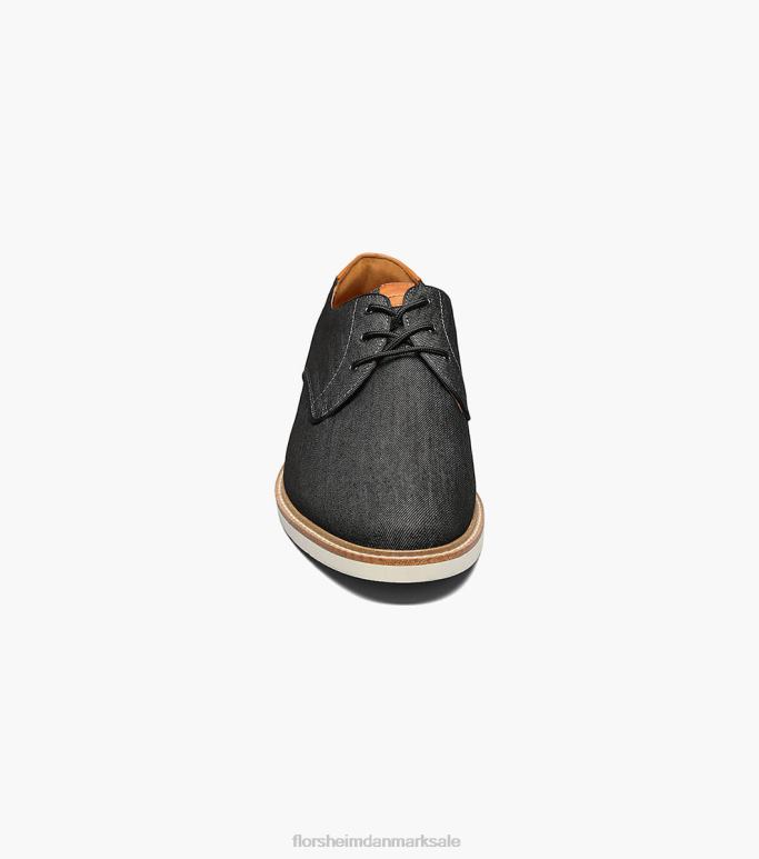 Florsheim Mænd højland lærred almindelig tå oxford NF0RV322 fodtøj sort
