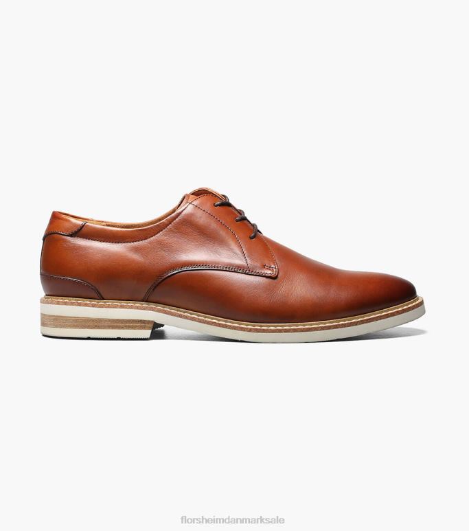 Florsheim Mænd højland plain toe oxford NF0RV323 fodtøj cognac