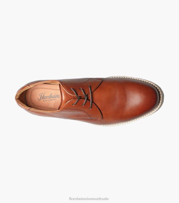 Florsheim Mænd højland plain toe oxford NF0RV323 fodtøj cognac