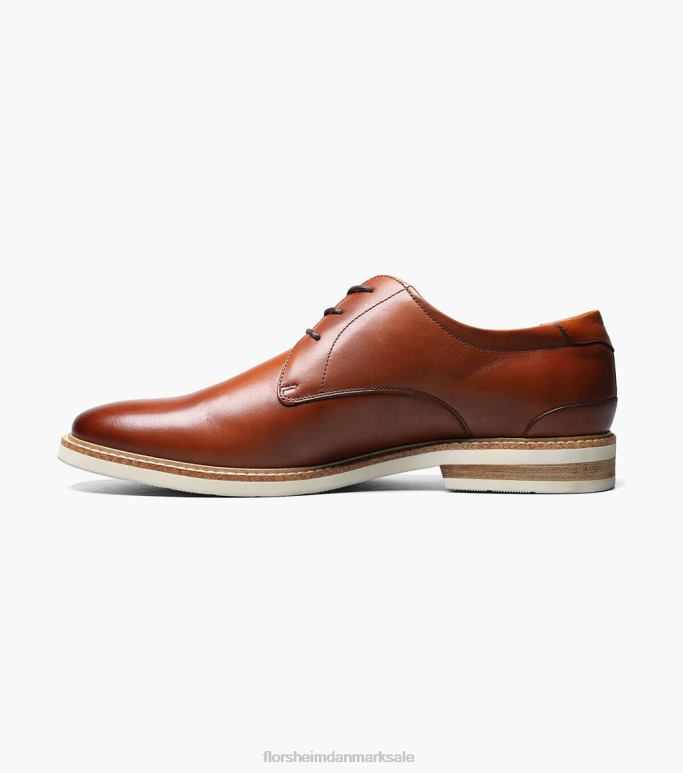 Florsheim Mænd højland plain toe oxford NF0RV323 fodtøj cognac