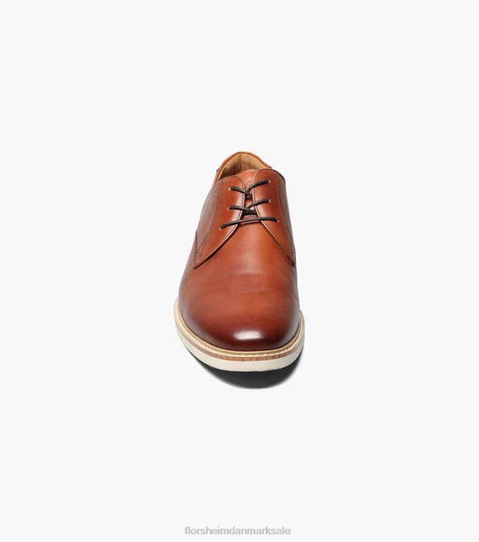 Florsheim Mænd højland plain toe oxford NF0RV323 fodtøj cognac