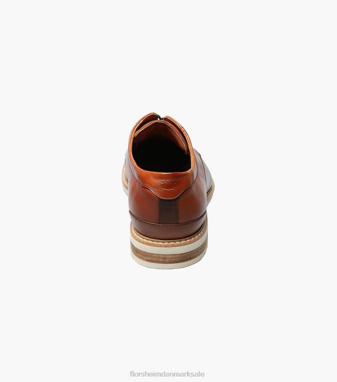 Florsheim Mænd højland plain toe oxford NF0RV323 fodtøj cognac