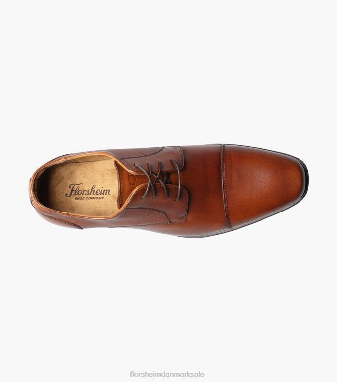 Florsheim Mænd jackson cap toe oxford NF0RV151 fodtøj cognac