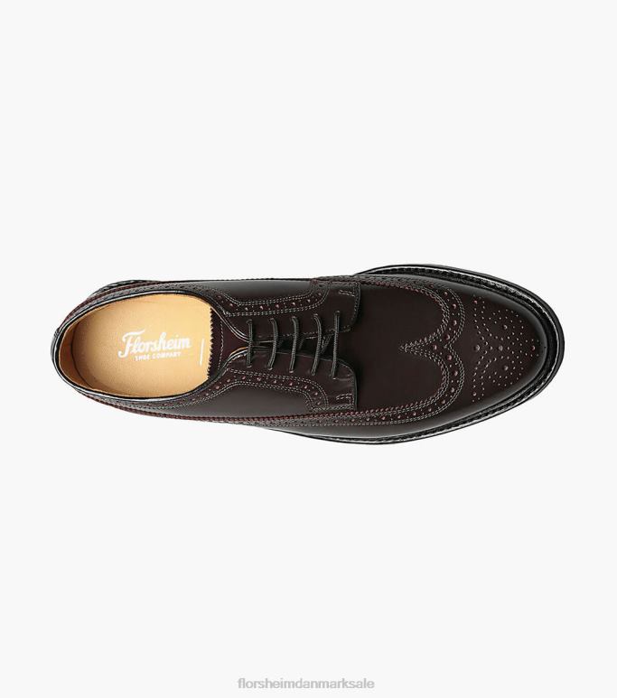 Florsheim Mænd kenmoor vingespids oxford NF0RV136 fodtøj bordeaux