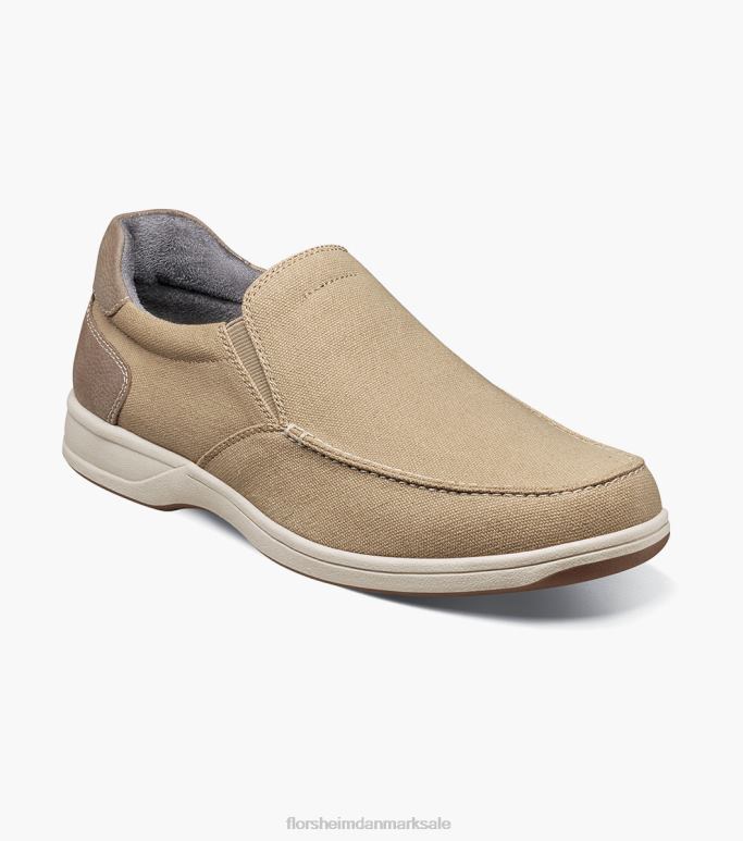 Florsheim Mænd lakeside canvas moc toe slip på NF0RV10 fodtøj sand multi