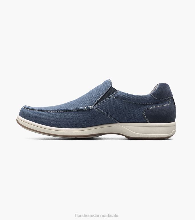 Florsheim Mænd lakeside canvas moc toe slip på NF0RV11 fodtøj flåde