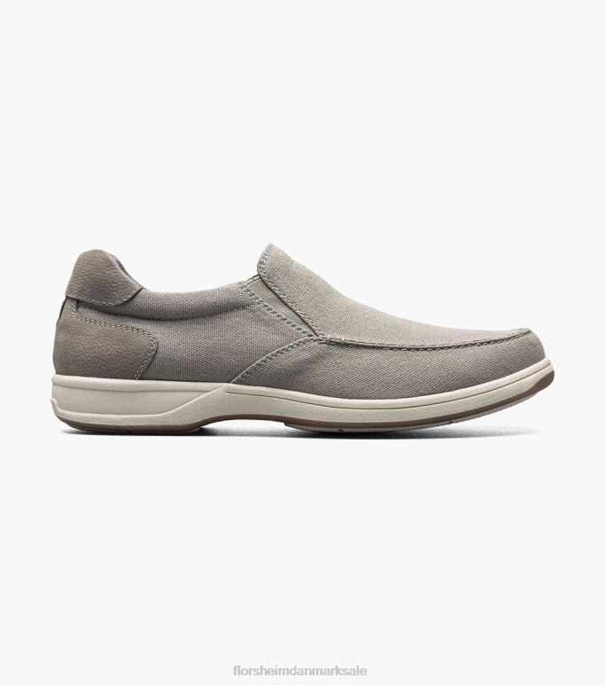 Florsheim Mænd lakeside canvas moc toe slip på NF0RV8 fodtøj grå
