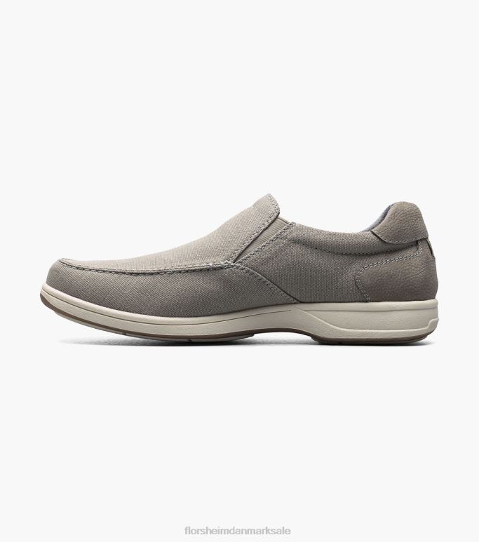 Florsheim Mænd lakeside canvas moc toe slip på NF0RV8 fodtøj grå