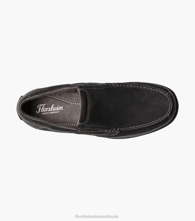 Florsheim Mænd lakeside moc toe slip på NF0RV364 fodtøj sort