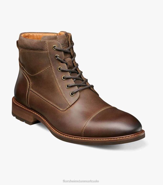 Florsheim Mænd lodge blondestøvle med cap toe NF0RV225 fodtøj brun lm