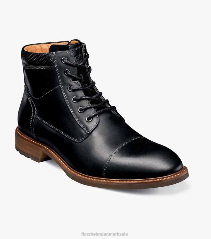 Florsheim Mænd lodge blondestøvle med cap toe NF0RV227 fodtøj sort ch