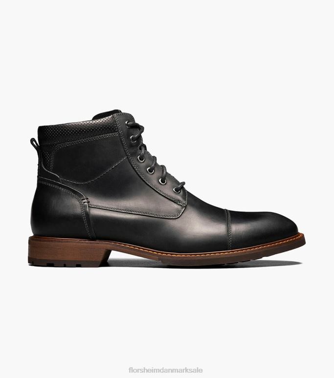 Florsheim Mænd lodge blondestøvle med cap toe NF0RV227 fodtøj sort ch