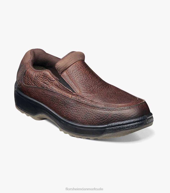 Florsheim Mænd lucky work composite toe moc toe slip på NF0RV421 fodtøj Brun