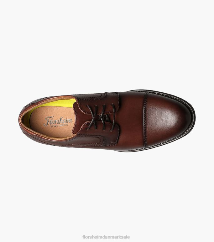 Florsheim Mænd midterkappe tå oxford NF0RV286 fodtøj cognac