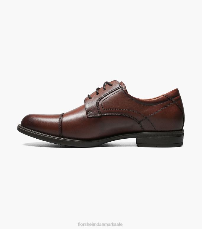 Florsheim Mænd midterkappe tå oxford NF0RV286 fodtøj cognac