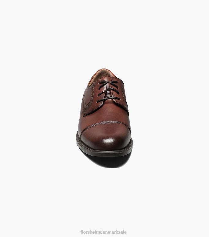 Florsheim Mænd midterkappe tå oxford NF0RV286 fodtøj cognac