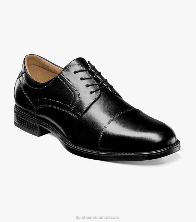 Florsheim Mænd midterkappe tå oxford NF0RV287 fodtøj sort