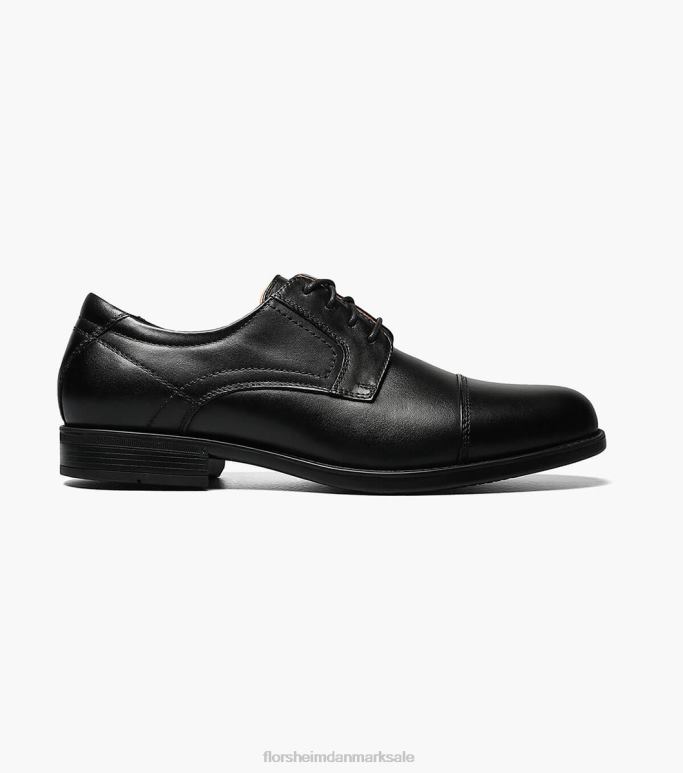 Florsheim Mænd midterkappe tå oxford NF0RV287 fodtøj sort