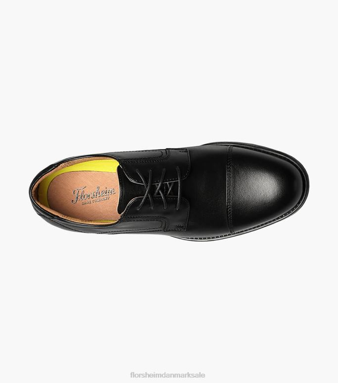 Florsheim Mænd midterkappe tå oxford NF0RV287 fodtøj sort