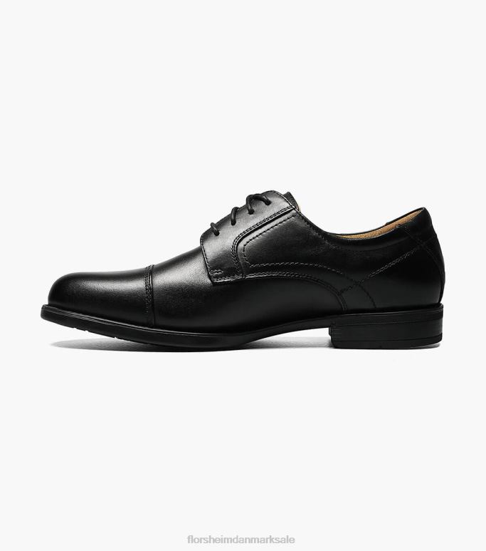 Florsheim Mænd midterkappe tå oxford NF0RV287 fodtøj sort