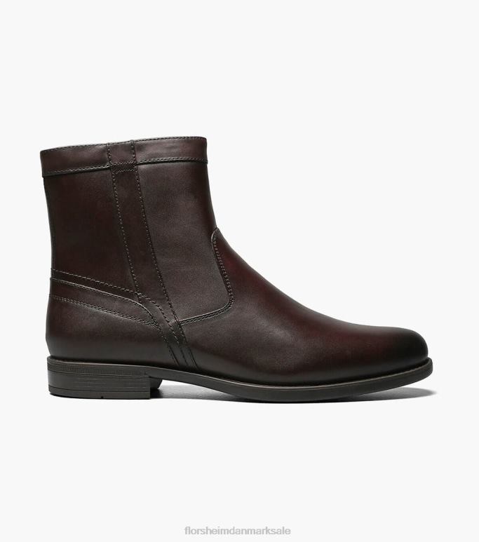 Florsheim Mænd midtown almindelig tå lynlås støvle NF0RV205 fodtøj Brun