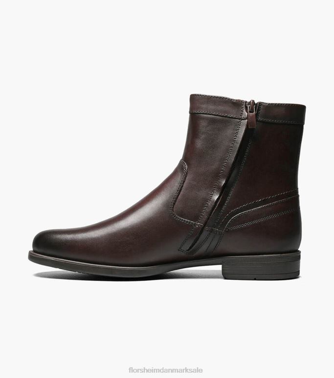 Florsheim Mænd midtown almindelig tå lynlås støvle NF0RV205 fodtøj Brun