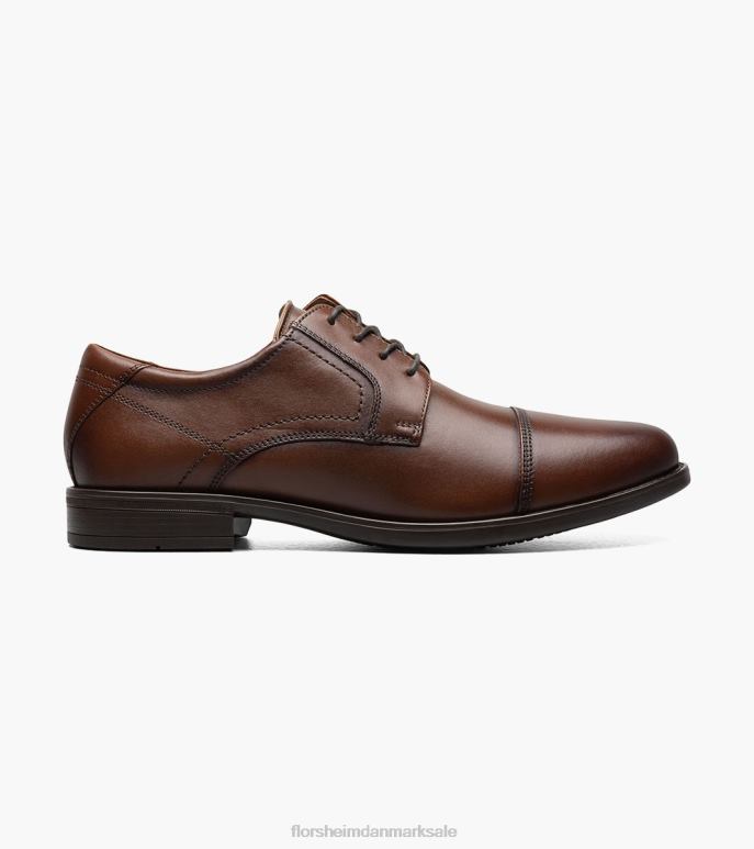 Florsheim Mænd midtown cap toe oxford NF0RV91 fodtøj cognac