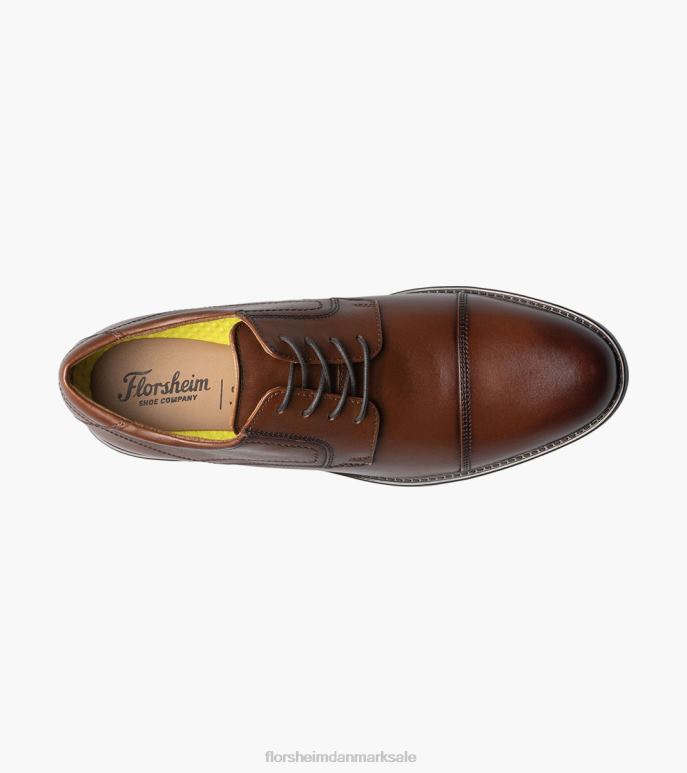 Florsheim Mænd midtown cap toe oxford NF0RV91 fodtøj cognac