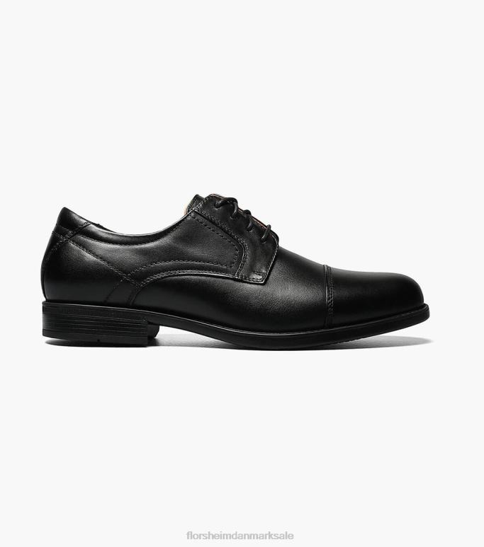 Florsheim Mænd midtown cap toe oxford NF0RV92 fodtøj sort