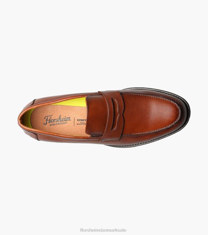 Florsheim Mænd midtown moc toe penny loafer NF0RV201 fodtøj cognac