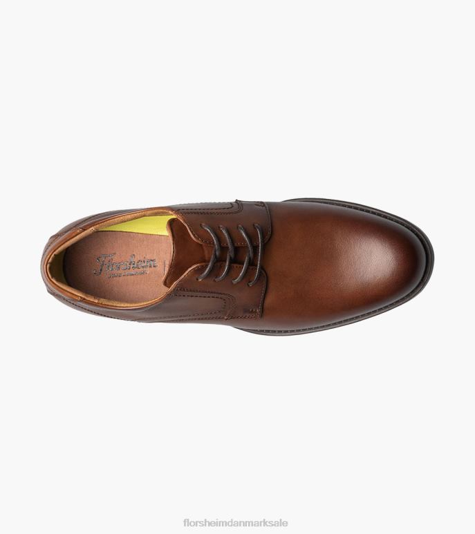 Florsheim Mænd midtown plain toe oxford NF0RV95 fodtøj cognac