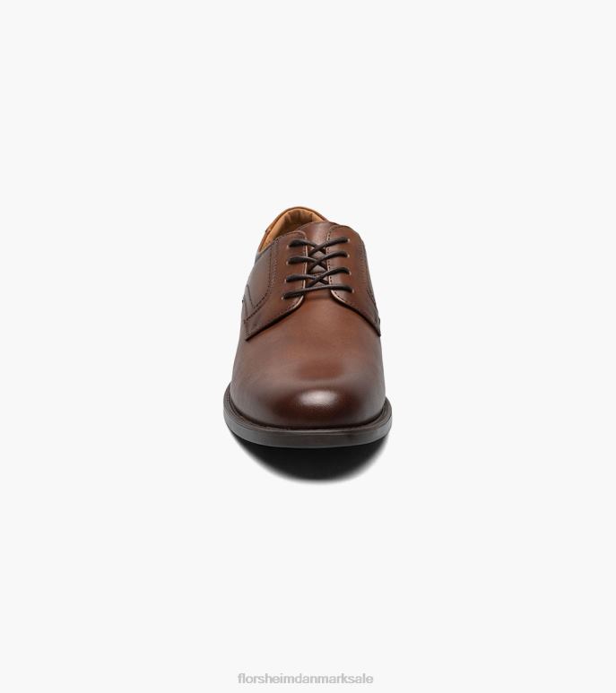Florsheim Mænd midtown plain toe oxford NF0RV95 fodtøj cognac