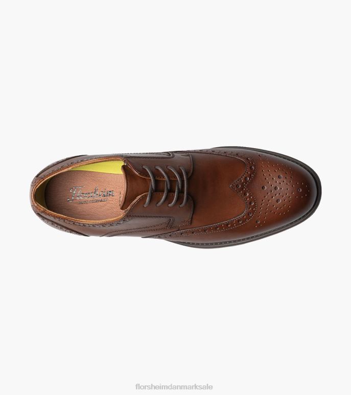 Florsheim Mænd midtown wingtip oxford NF0RV96 fodtøj cognac