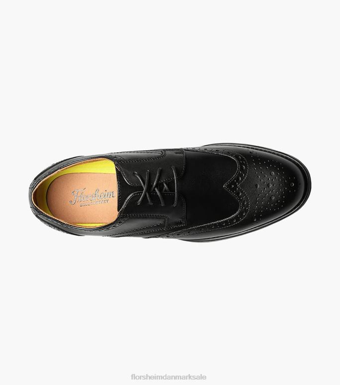 Florsheim Mænd midtown wingtip oxford NF0RV97 fodtøj sort