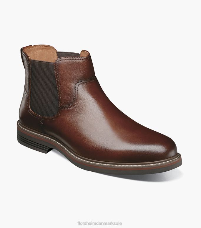 Florsheim Mænd norwalk almindelig tå gore støvle NF0RV77 fodtøj cognac væltede