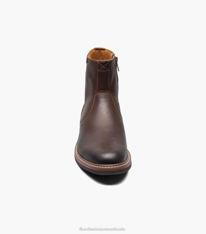 Florsheim Mænd norwalk almindelig tå-side lynlåsstøvle NF0RV59 fodtøj brun lm