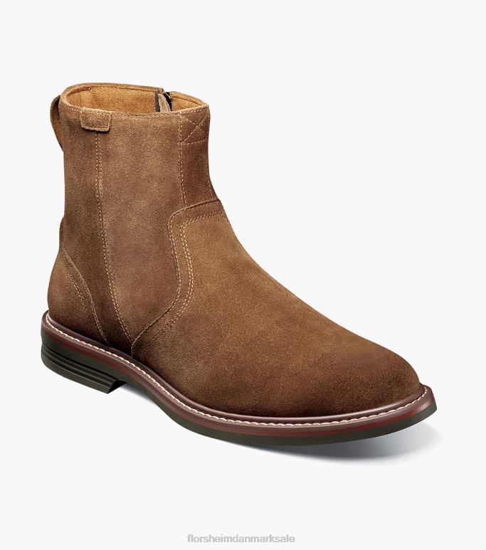 Florsheim Mænd norwalk almindelig tå-side lynlåsstøvle NF0RV60 fodtøj mokka