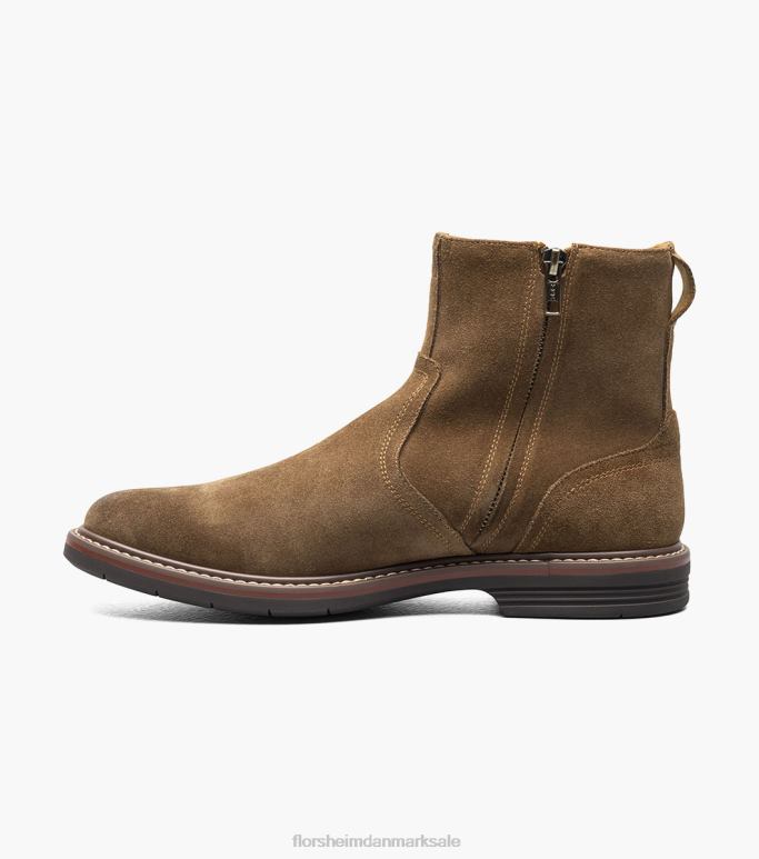 Florsheim Mænd norwalk almindelig tå-side lynlåsstøvle NF0RV60 fodtøj mokka