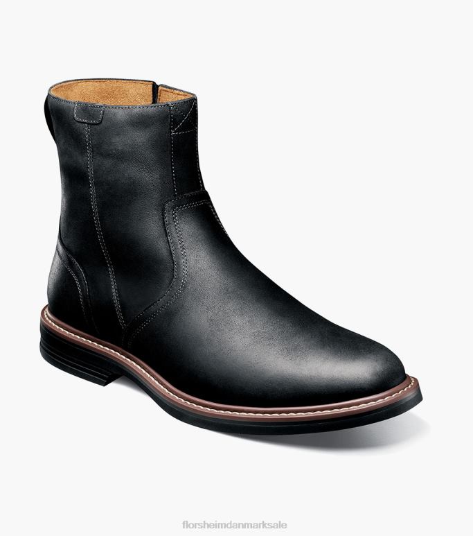 Florsheim Mænd norwalk almindelig tå-side lynlåsstøvle NF0RV61 fodtøj sort ch